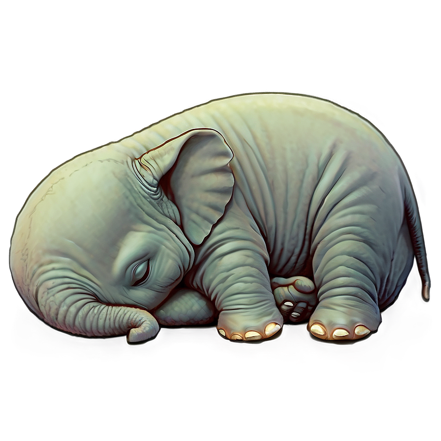 Sleeping Elephant Png 05232024