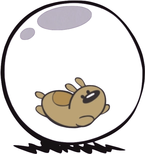 Sleeping Hamster Cartoon Bubble