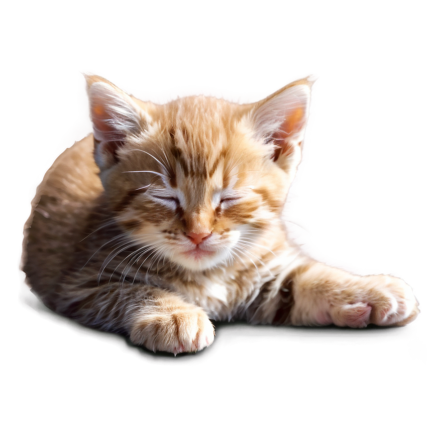 Sleeping Kitten Png 13