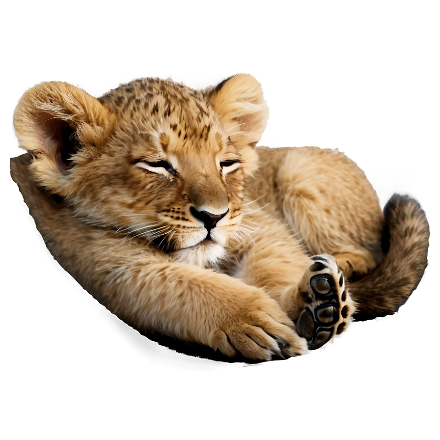 Sleeping Lion Cub Png 83