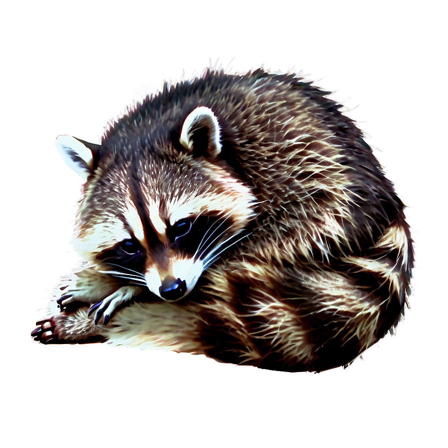 Sleeping Raccoon Png Gkr80