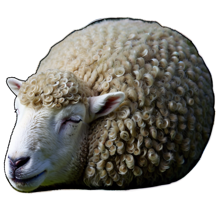 Sleeping Sheep Png 05232024