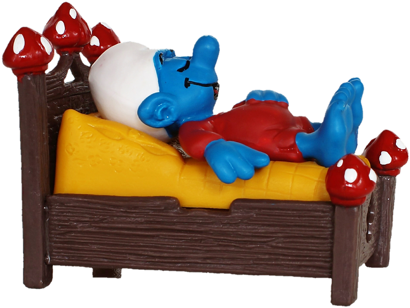 Sleeping Smurf Figurine