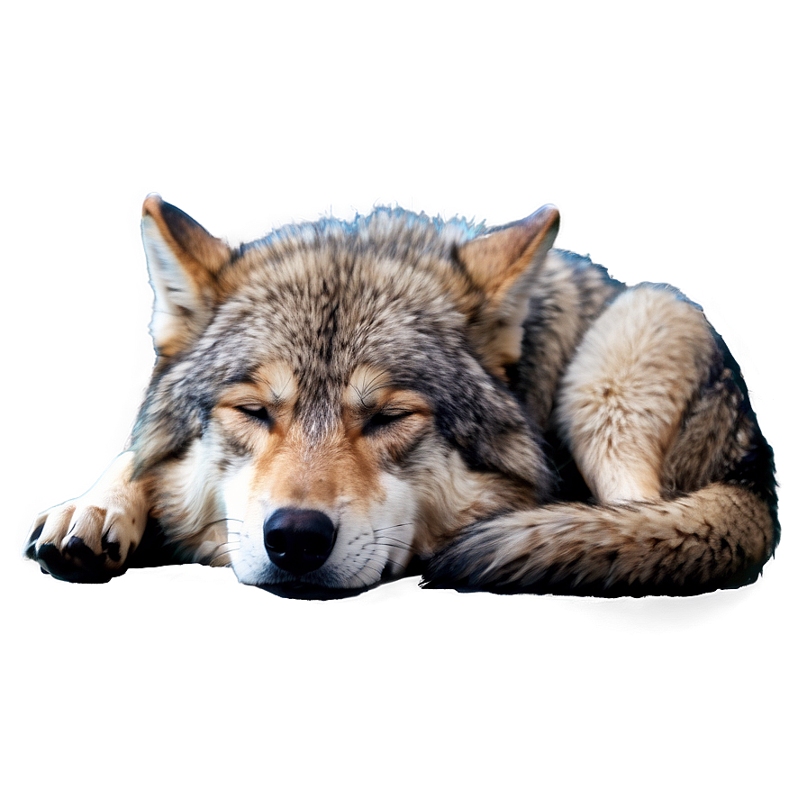 Sleeping Wolf Png 05232024