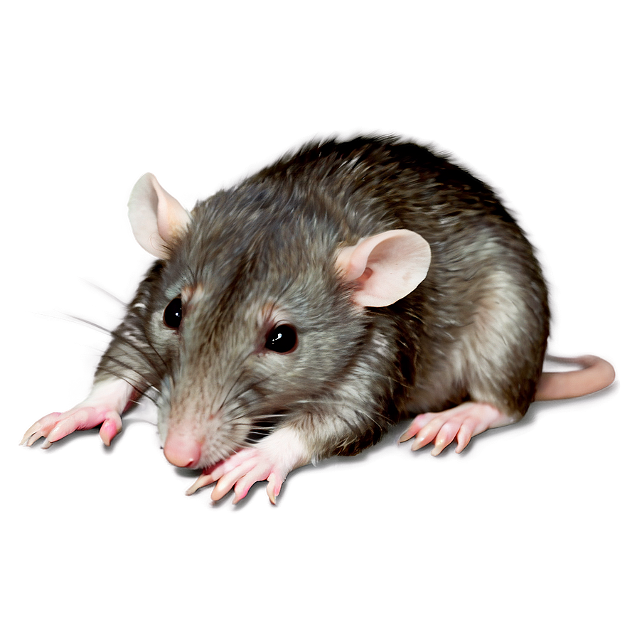 Sleepy Cute Rat Png 06252024