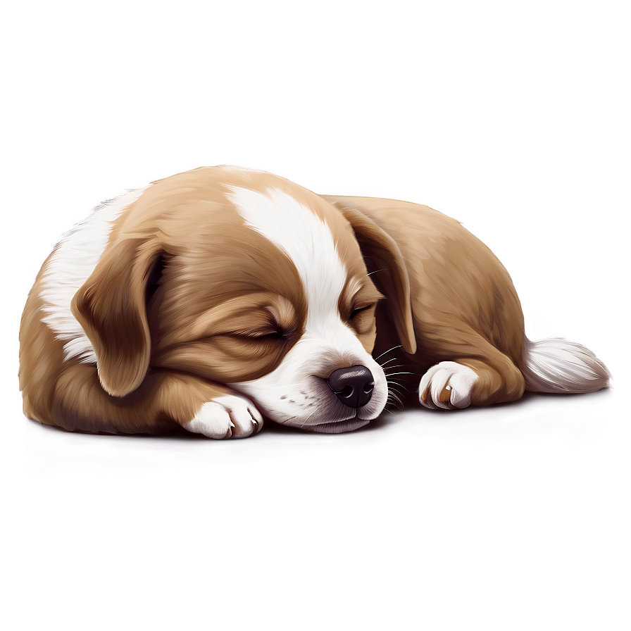 Sleepy Small Dog Drawing Png Lic34