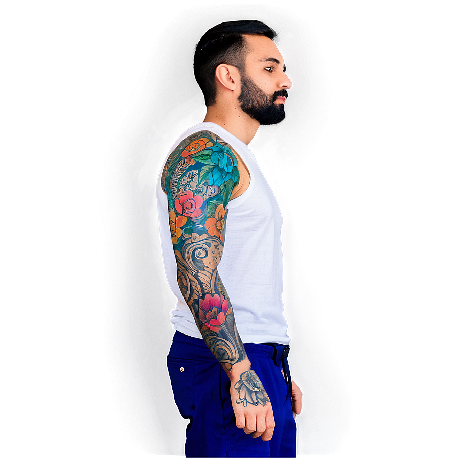 Sleeve Tattoo Mockup Png 93