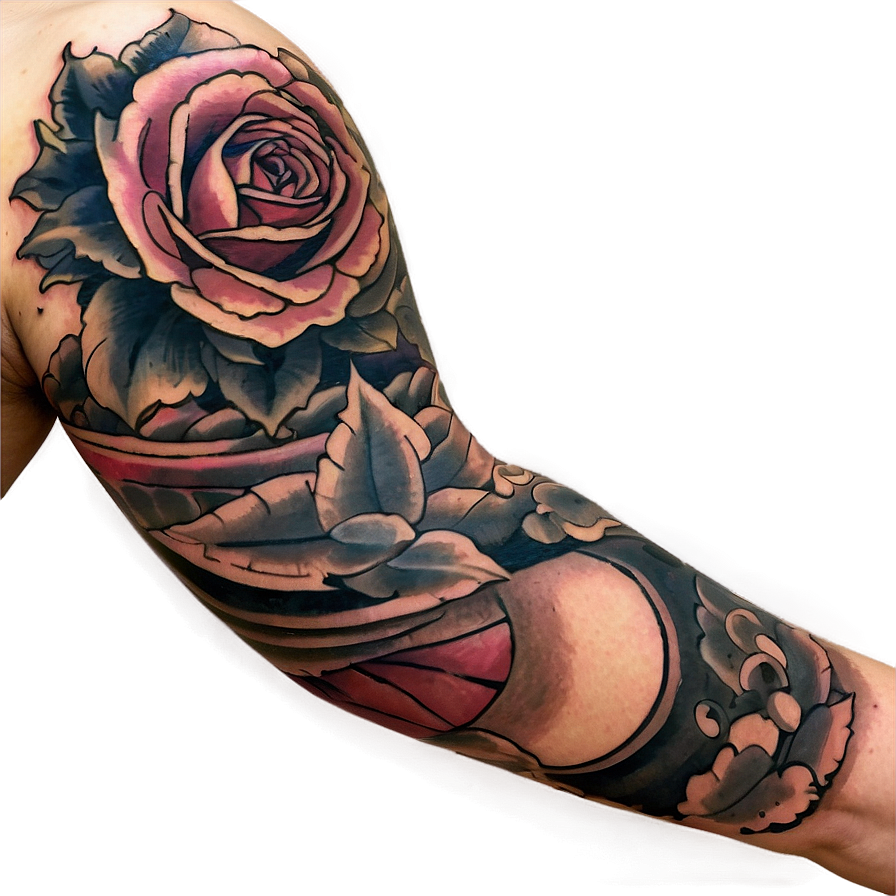 Sleeve Tattoo Vintage Png 06262024