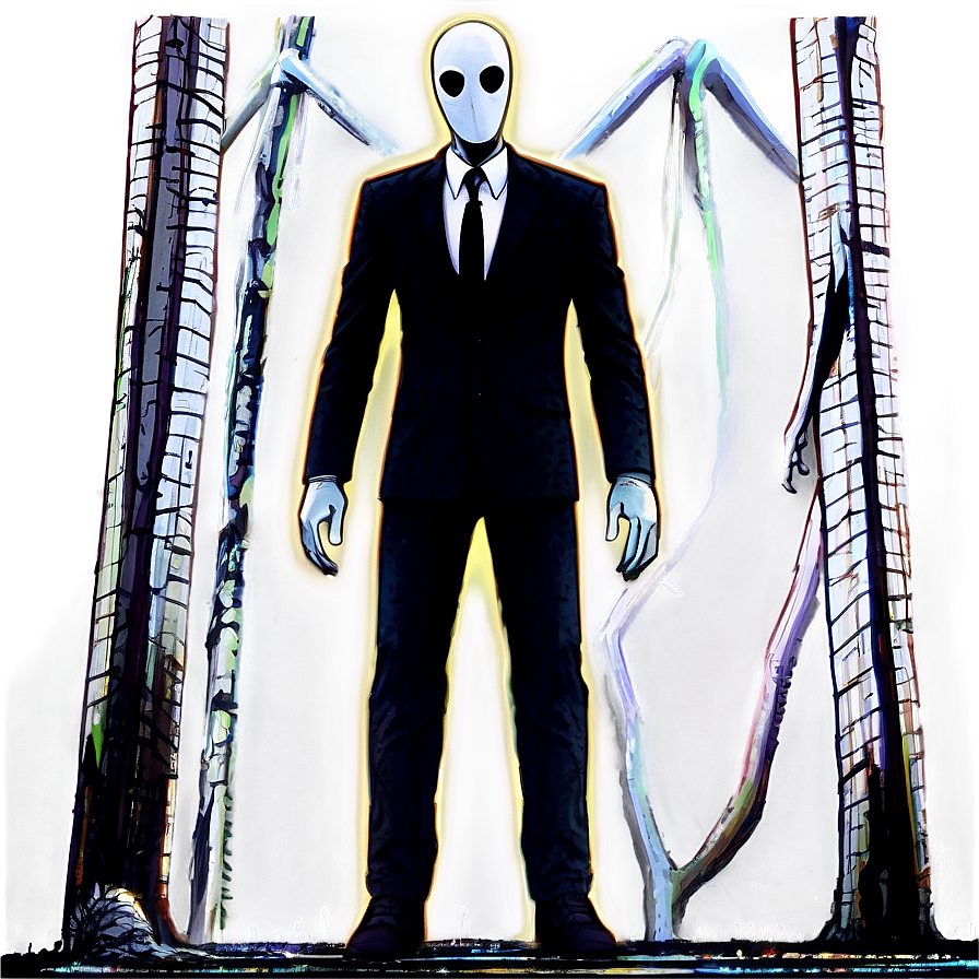 Slender Man Horror Art Png 58