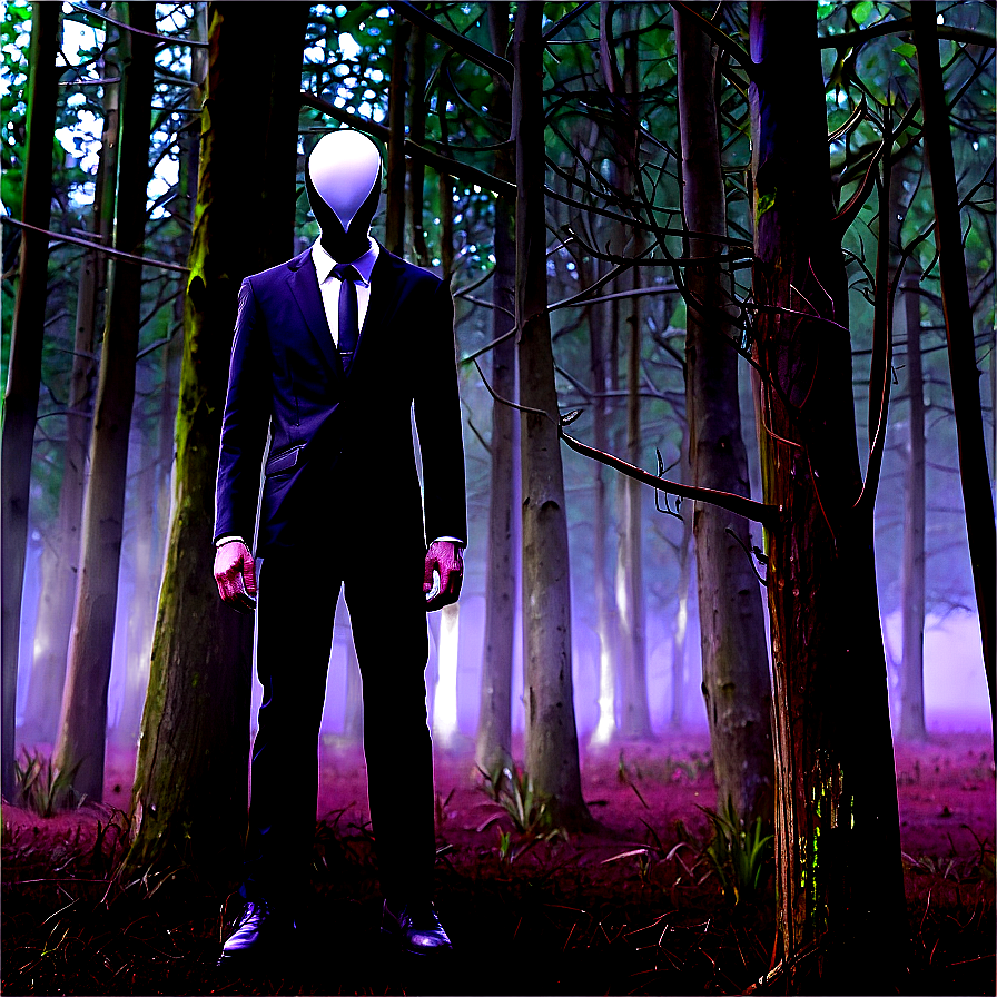 Slender Man In The Woods Png 96