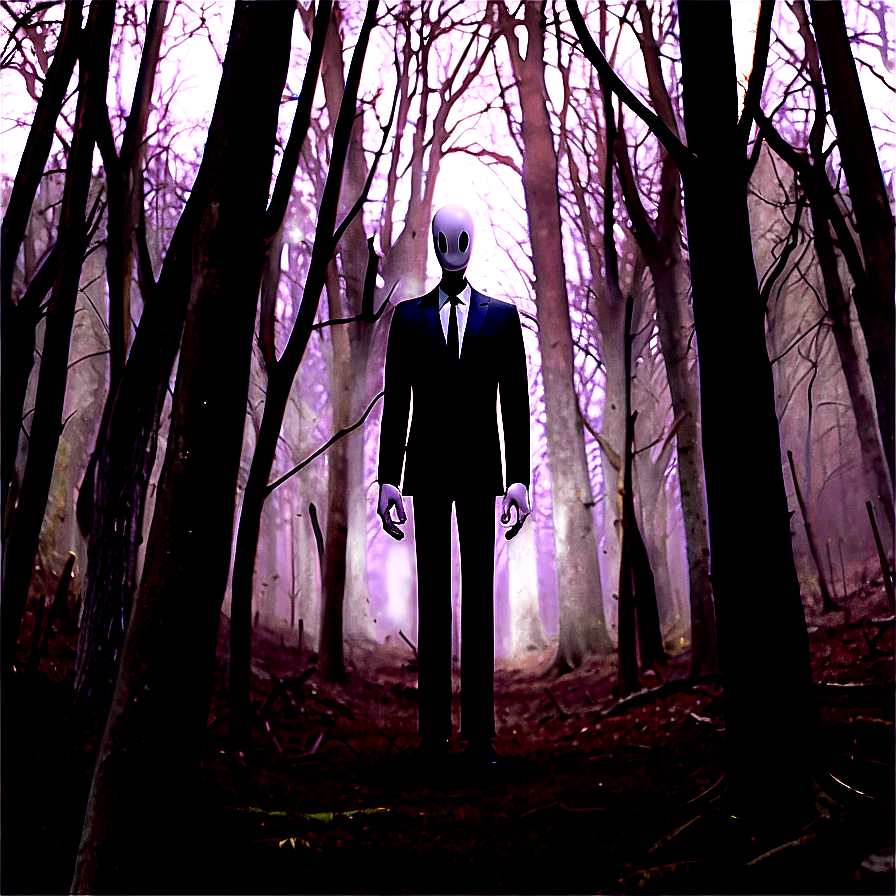 Slender Man In The Woods Png Kwx60