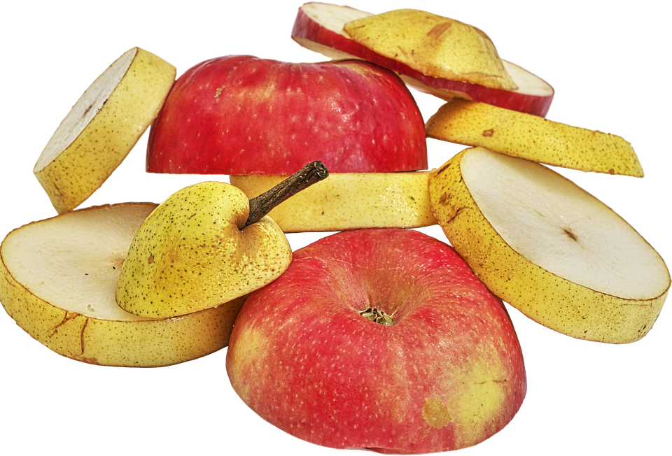 Sliced Applesand Pear Still Life