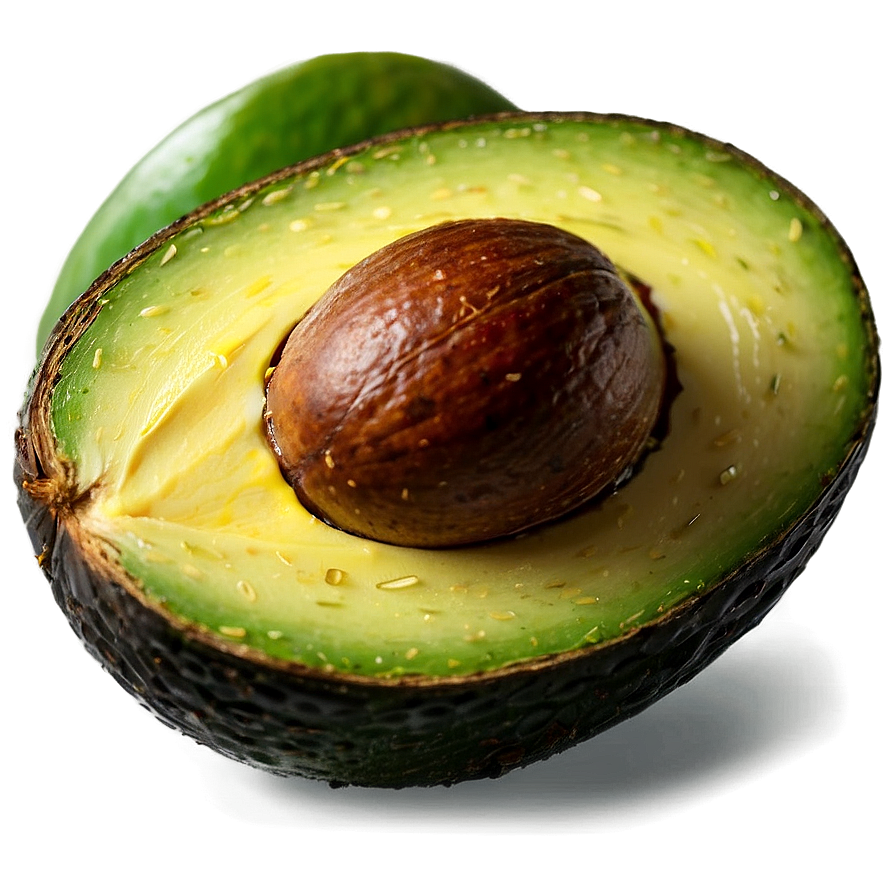 Sliced Avocado Top View Png 22