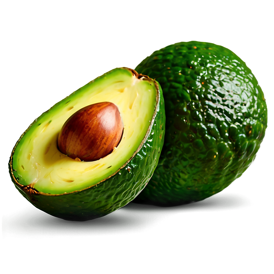 Sliced Avocado Top View Png 74