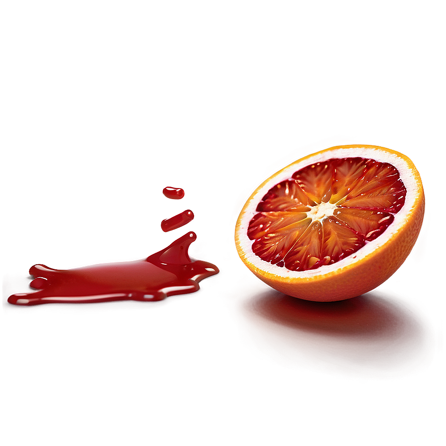 Sliced Blood Orange Side View Png Hul80