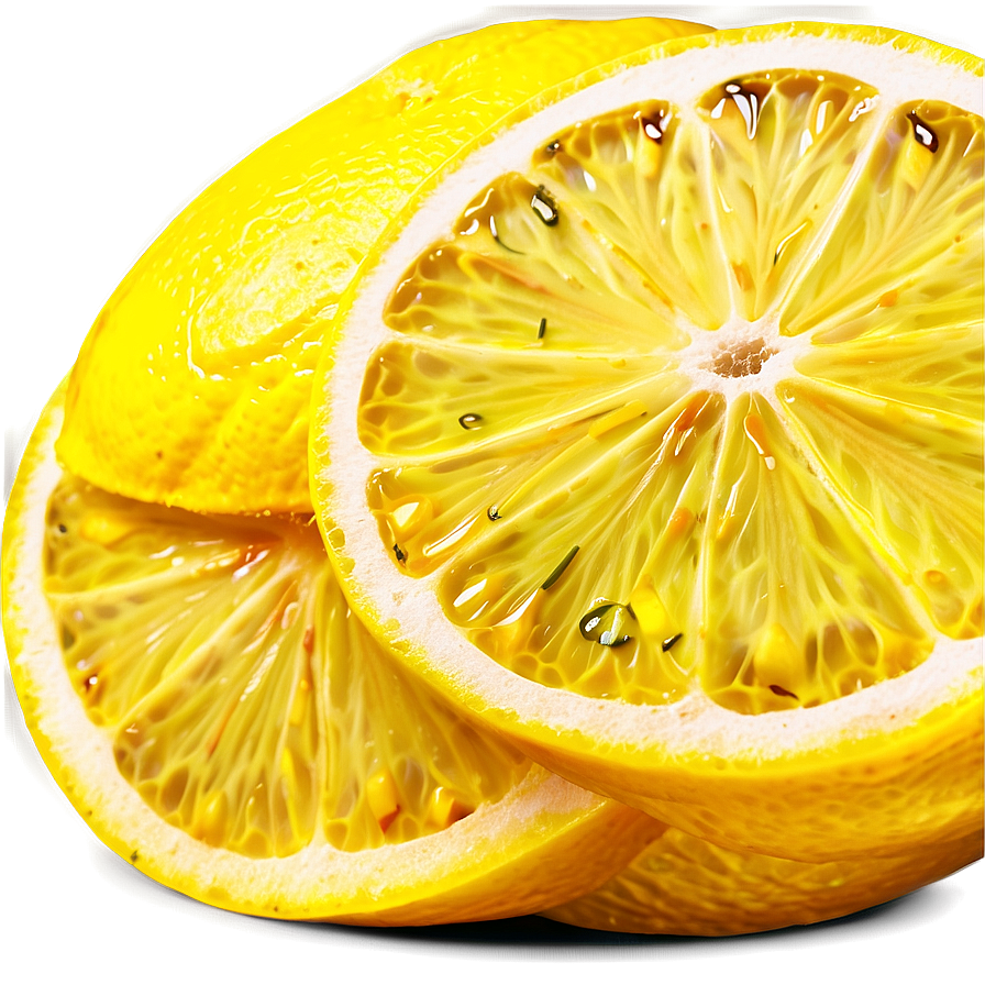 Sliced Lemons Png 06122024