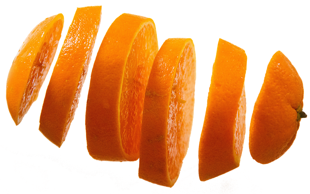 Sliced Orange Suspended