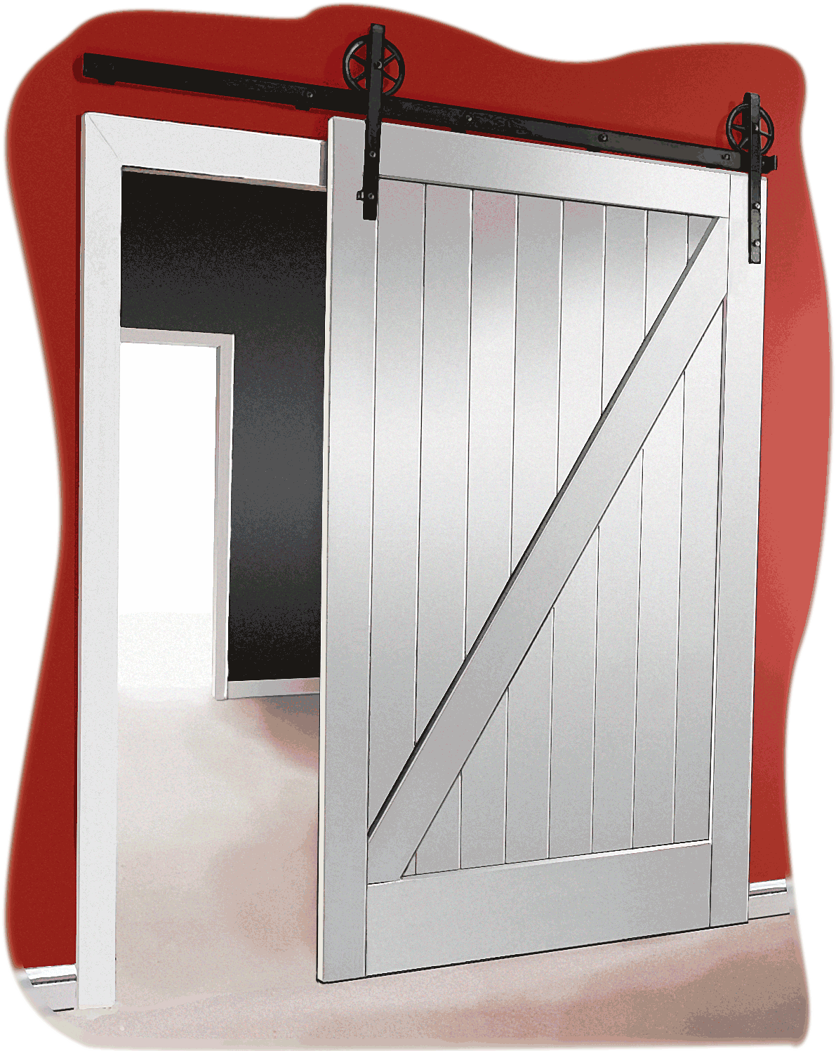 Sliding Barn Door Open Entrance