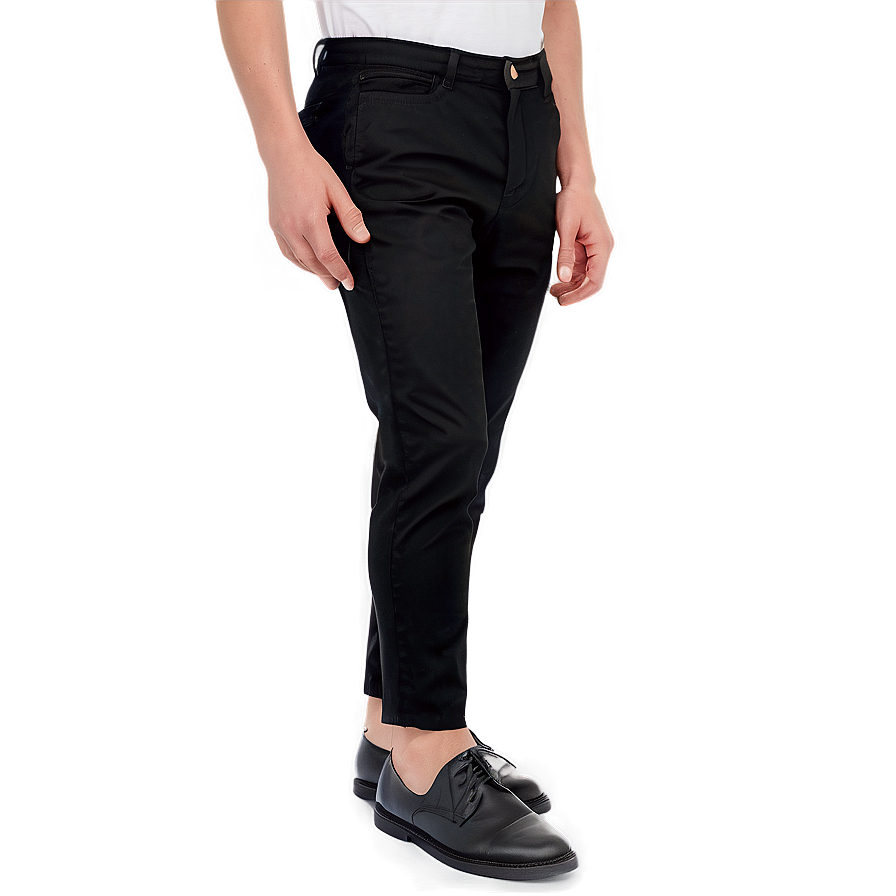 Slim Fit Black Pants Png 49