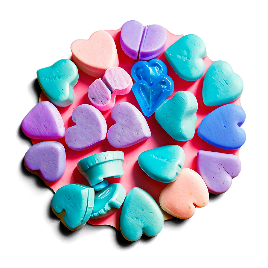 Small Candy Hearts Png 06212024