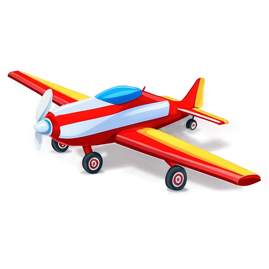 Small Cartoon Airplane Png 3