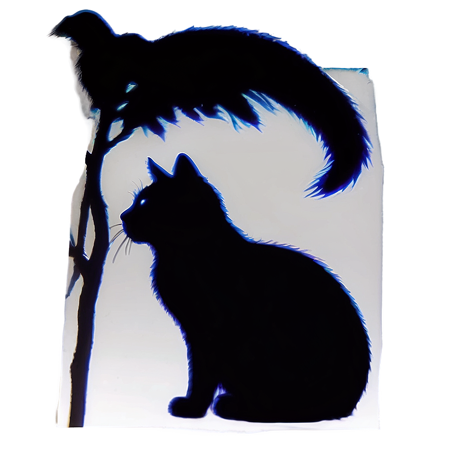 Small Cat Silhouette Png 06122024