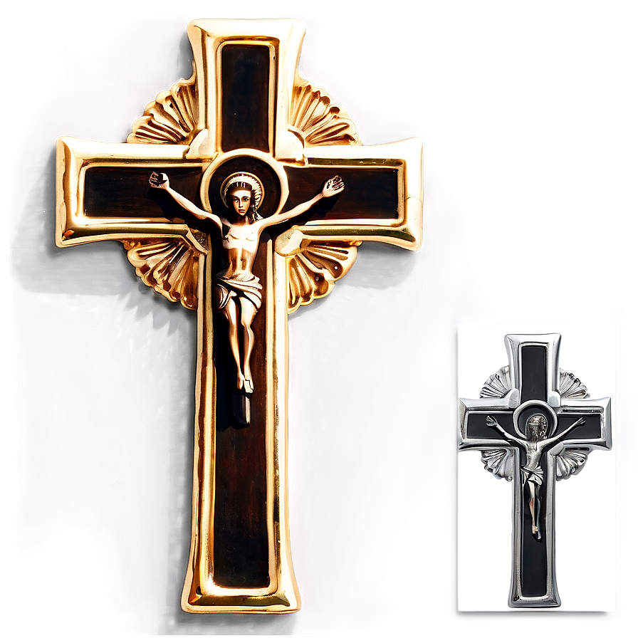 Small Catholic Cross Detail Png 06122024