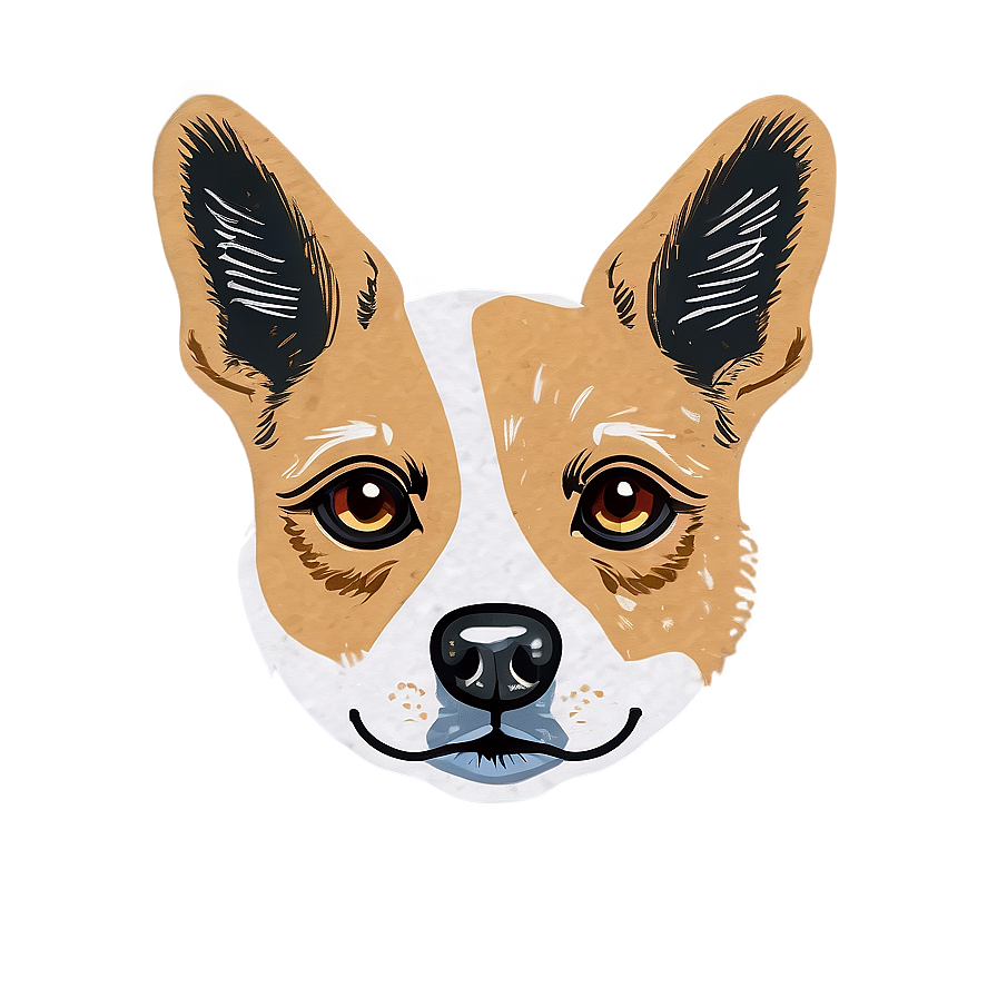 Small Dog Face Sketch Png 06212024