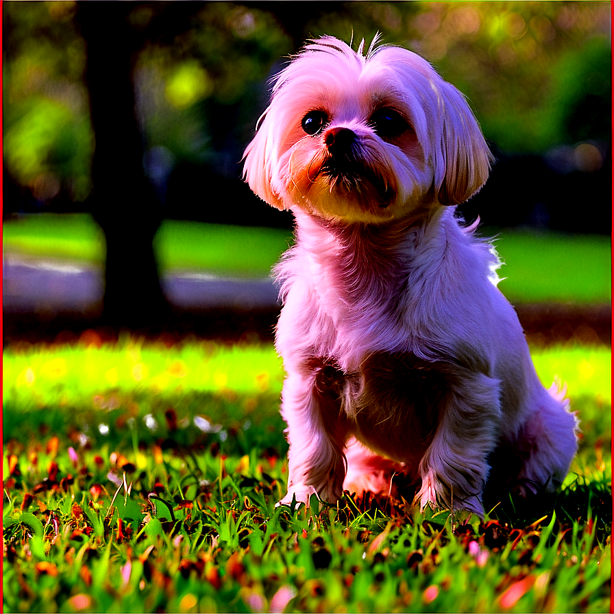 Small Dog In A Park Png Ykm