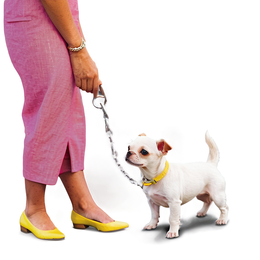 Small Dog On A Leash Png 06252024