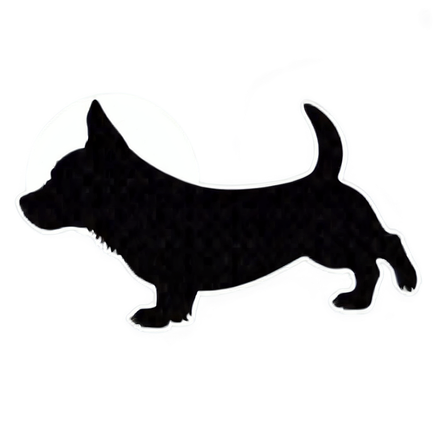 Small Dog Silhouette Png Qxi