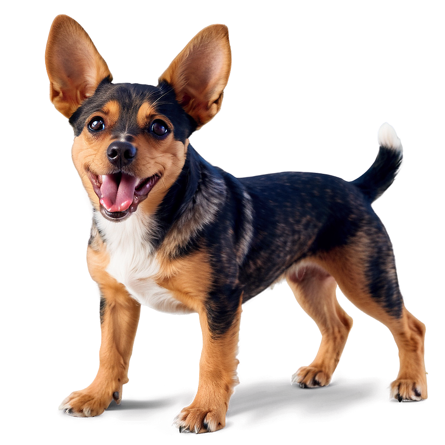 Small Dog With Big Ears Png Qkw38