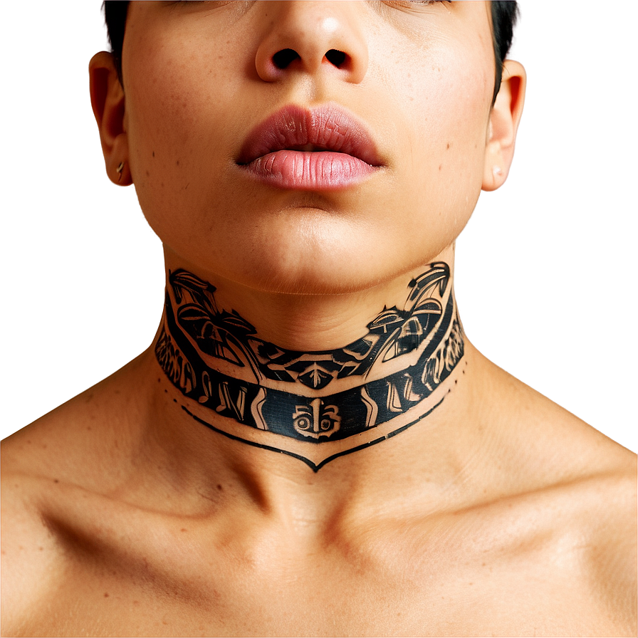 Small Neck Tattoo Motifs Png Uid33