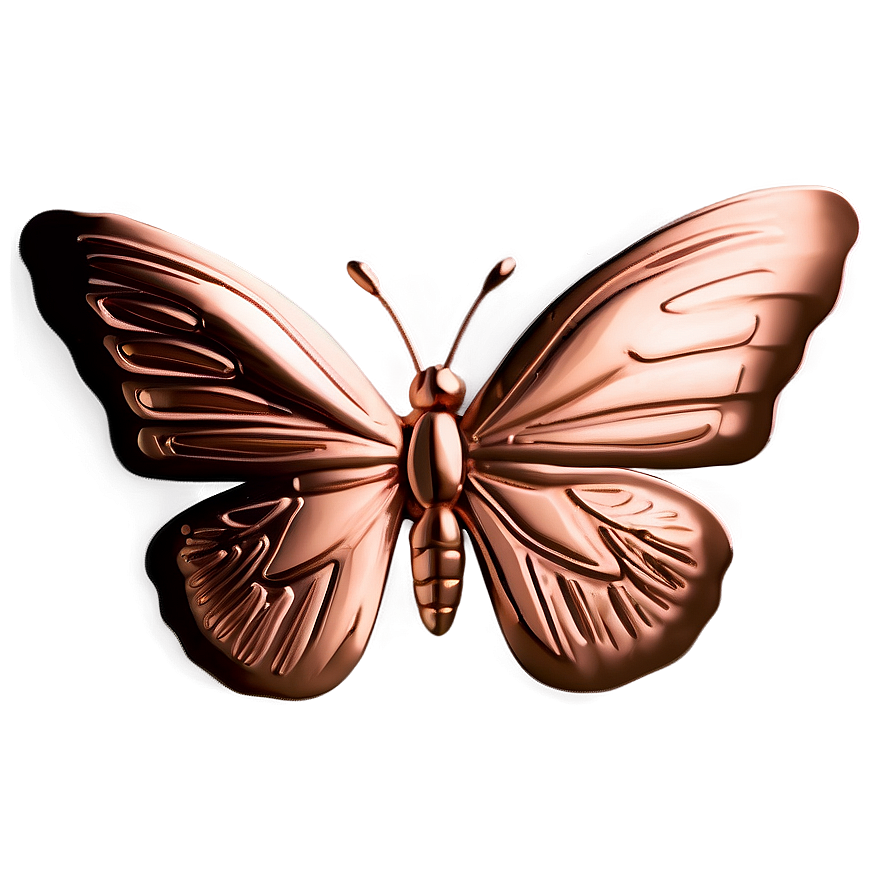 Small Rose Gold Butterfly Png 06282024