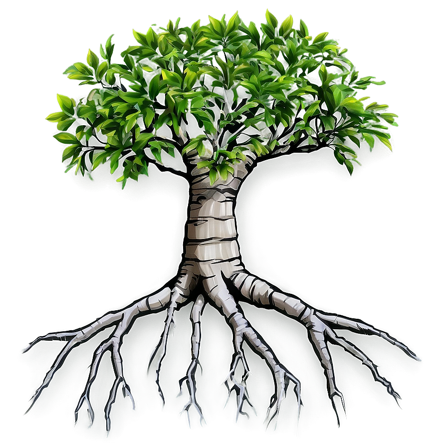 Small Tree With Roots Png 06132024