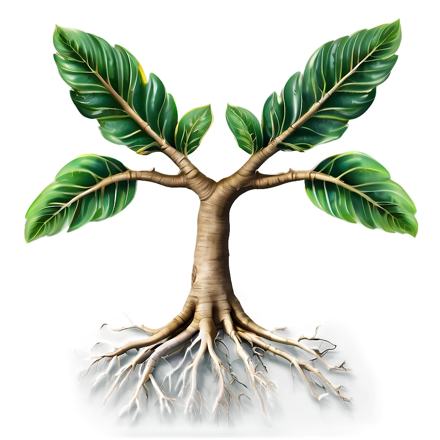 Small Tree With Roots Png Qcf