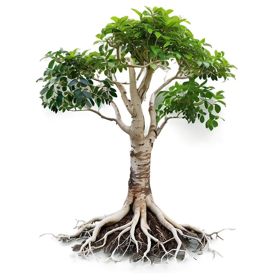 Small Tree With Roots Png Wxu65