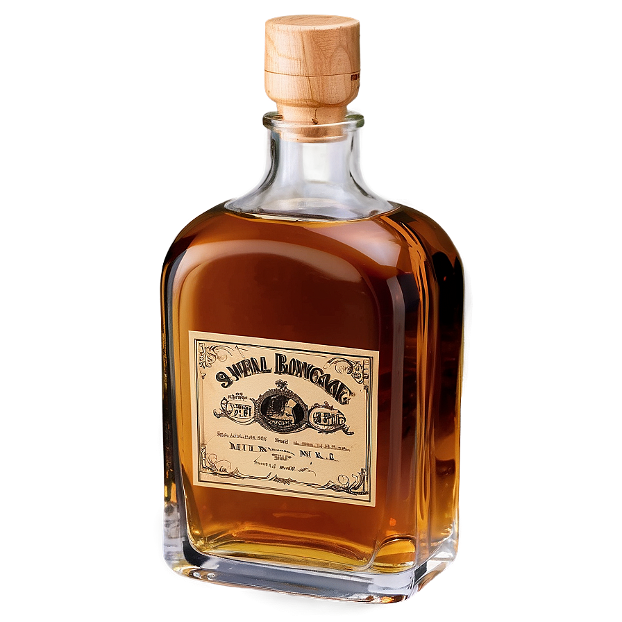 Small Whiskey Bottle Png 14