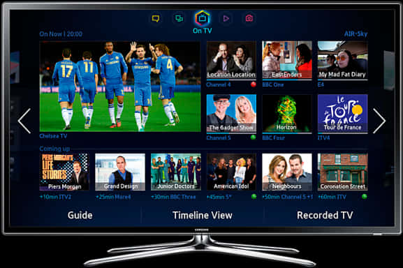 Smart L E D T V Displaying Content Guide