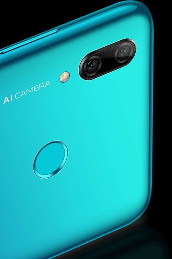 Smartphone A I Camera Dual Lens Teal Back