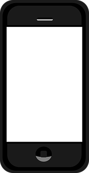 Smartphone Blank Screen Vector