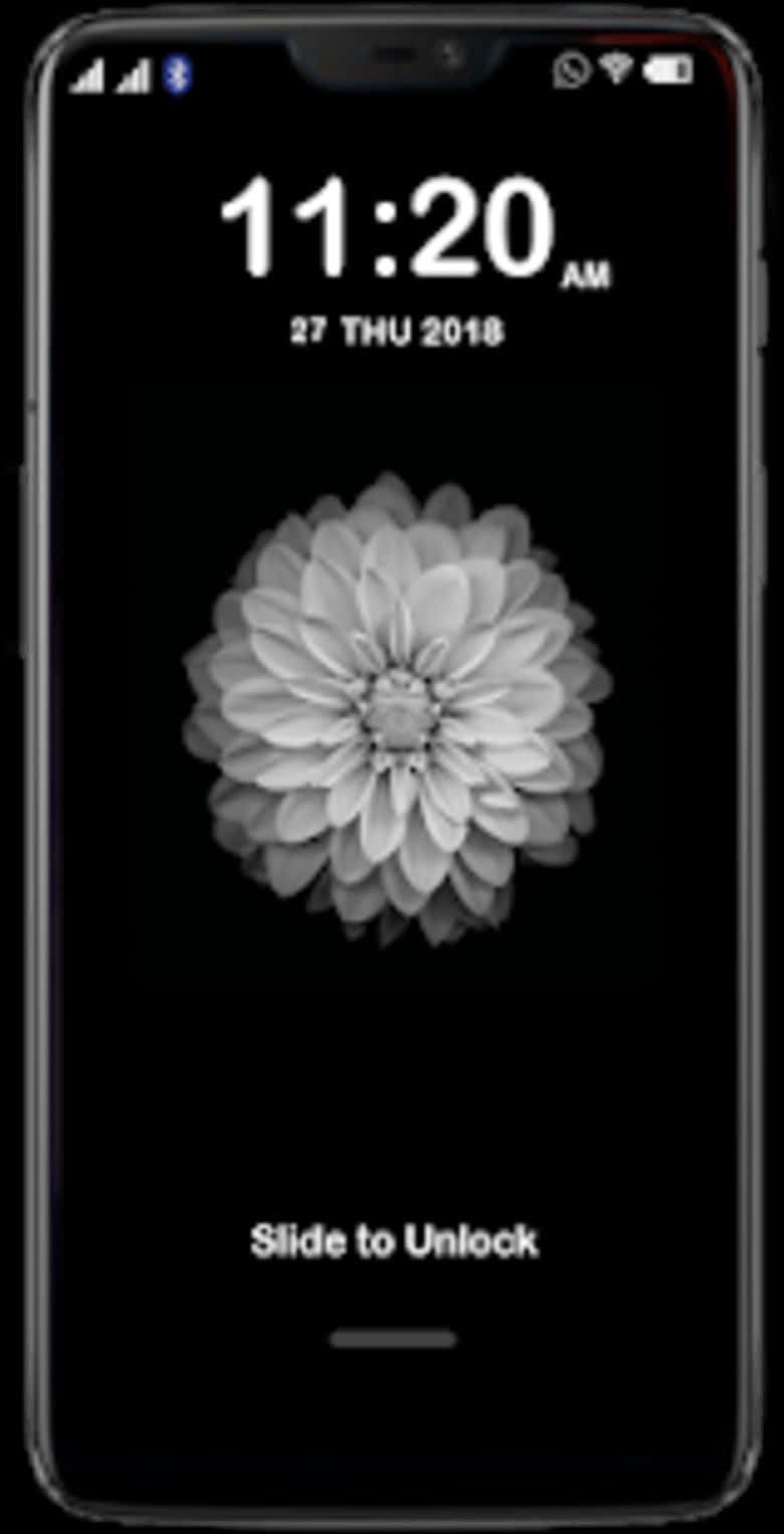 Smartphone Lock Screen Flower Wallpaper