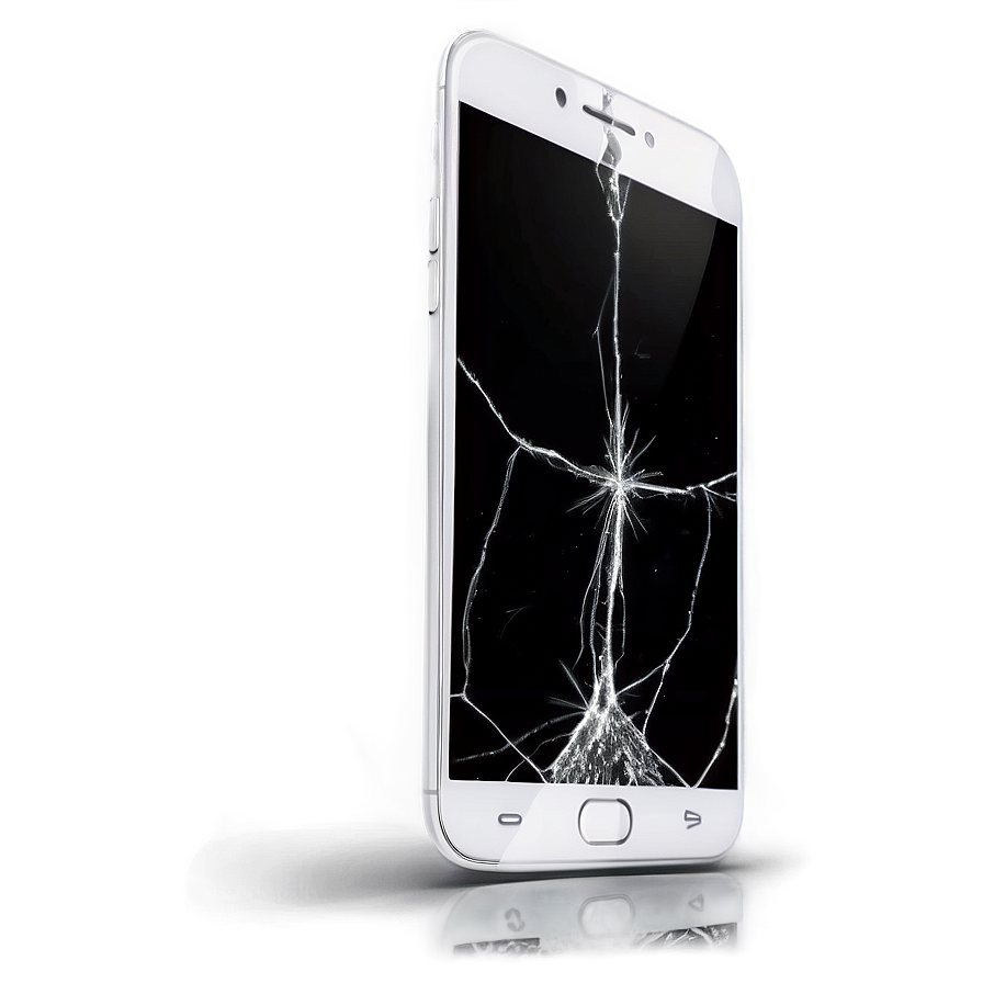 Smartphone Screen Crack Damage Png Xiq