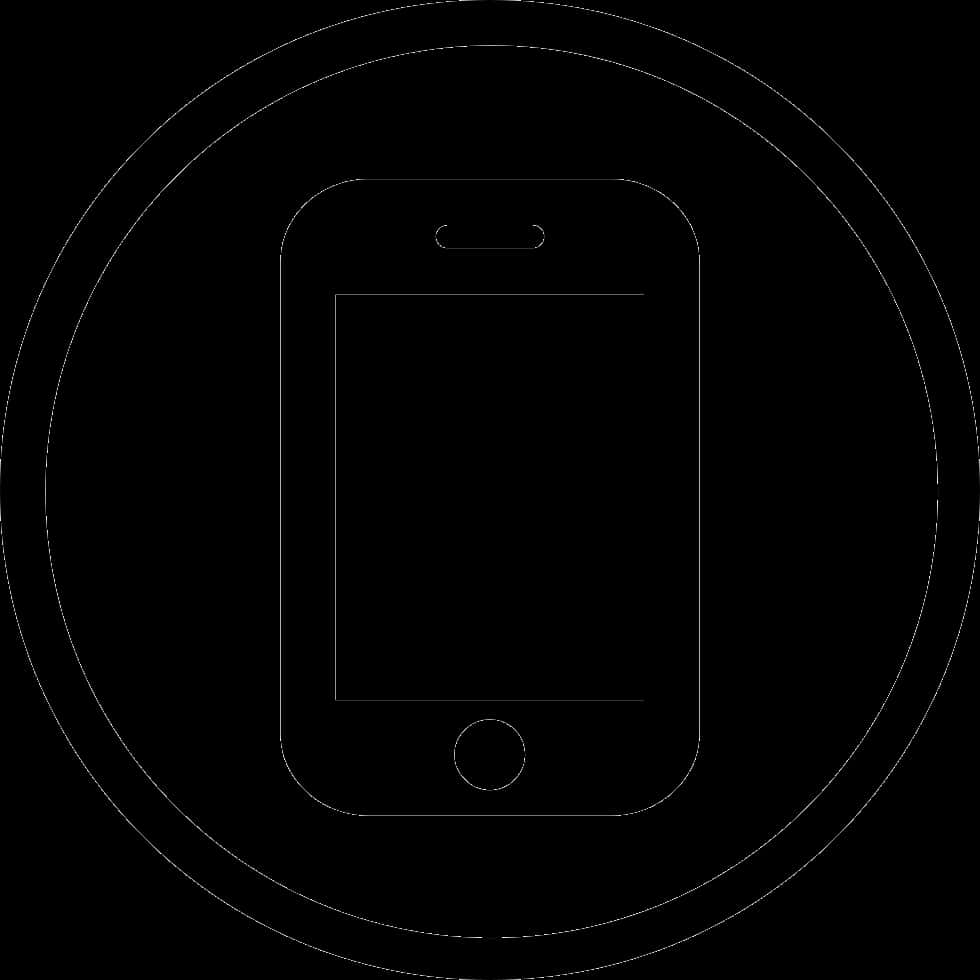 Smartphone Silhouette Outline