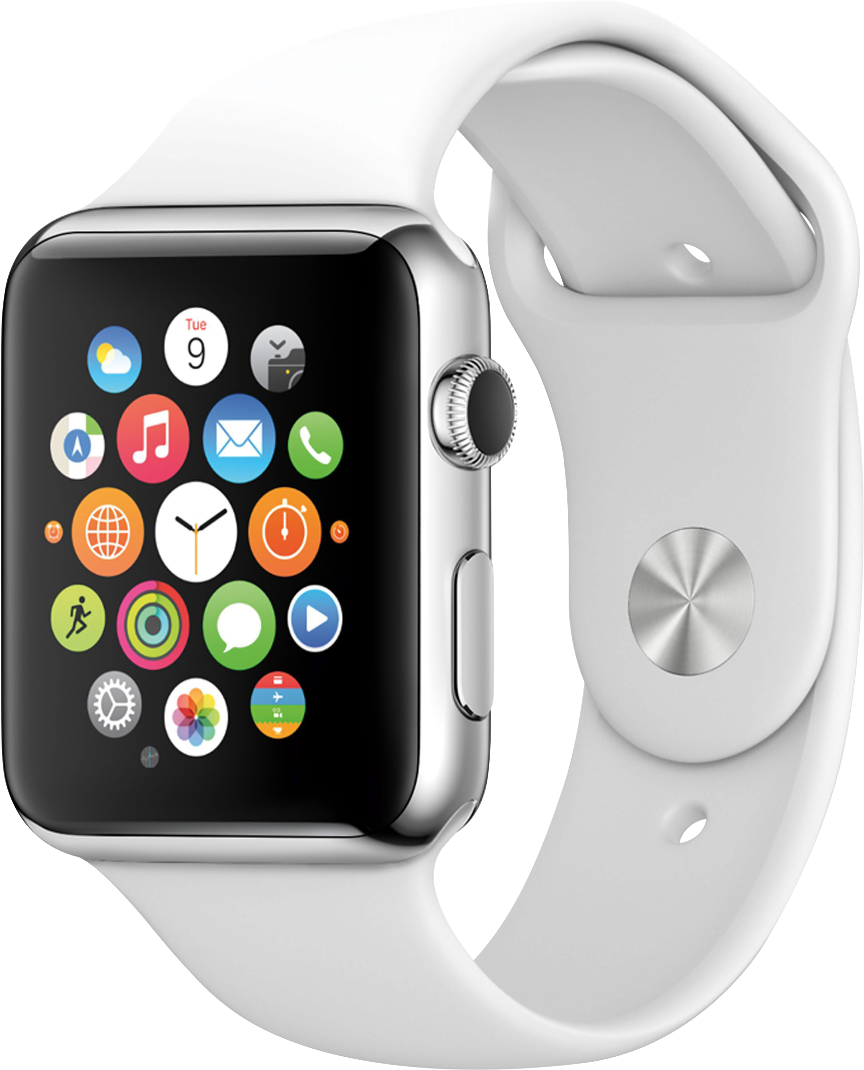 Smartwatch Display Apps White Band