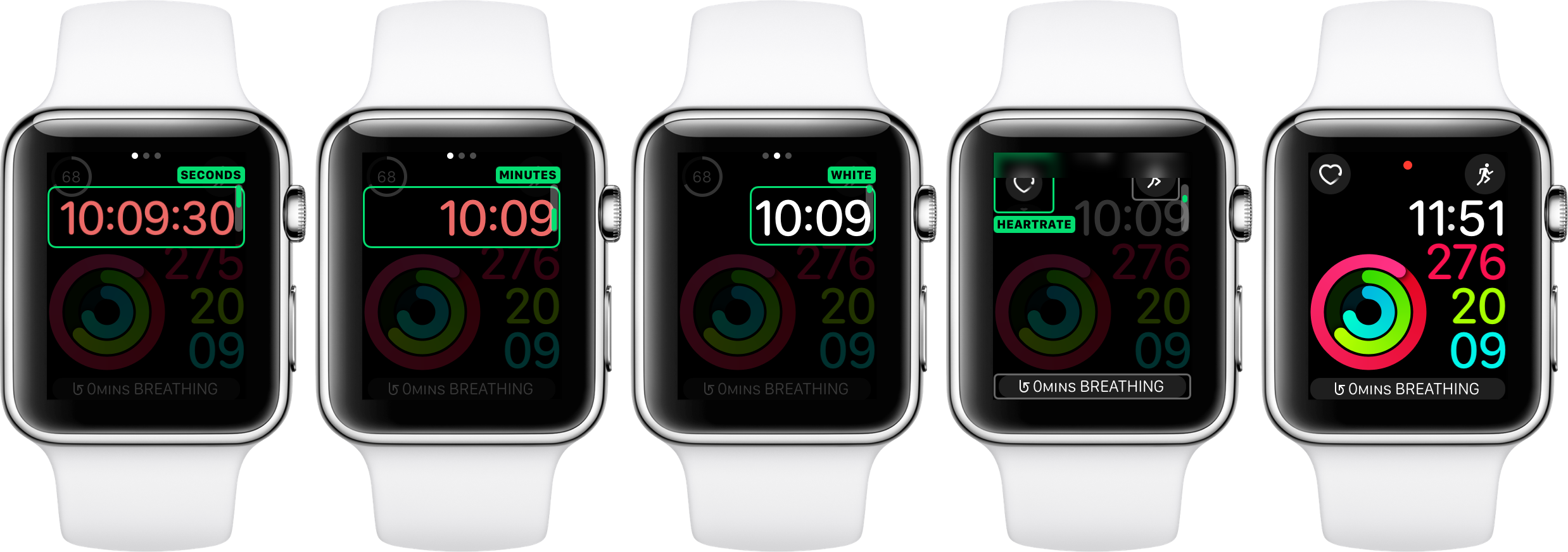 Smartwatch Display Variations