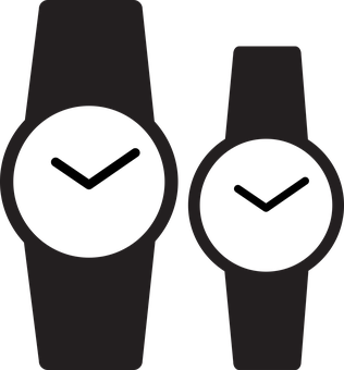 Smartwatch Silhouettes Vector