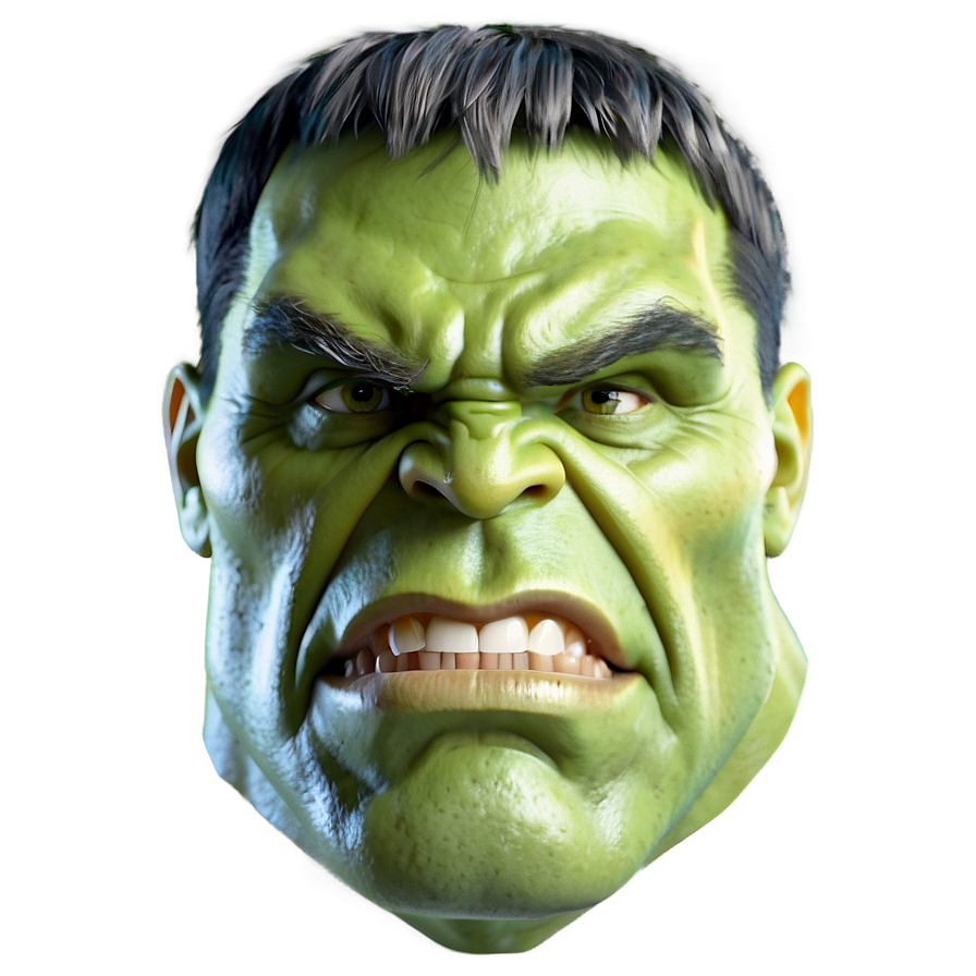 Smashing Hulk Face Png 92