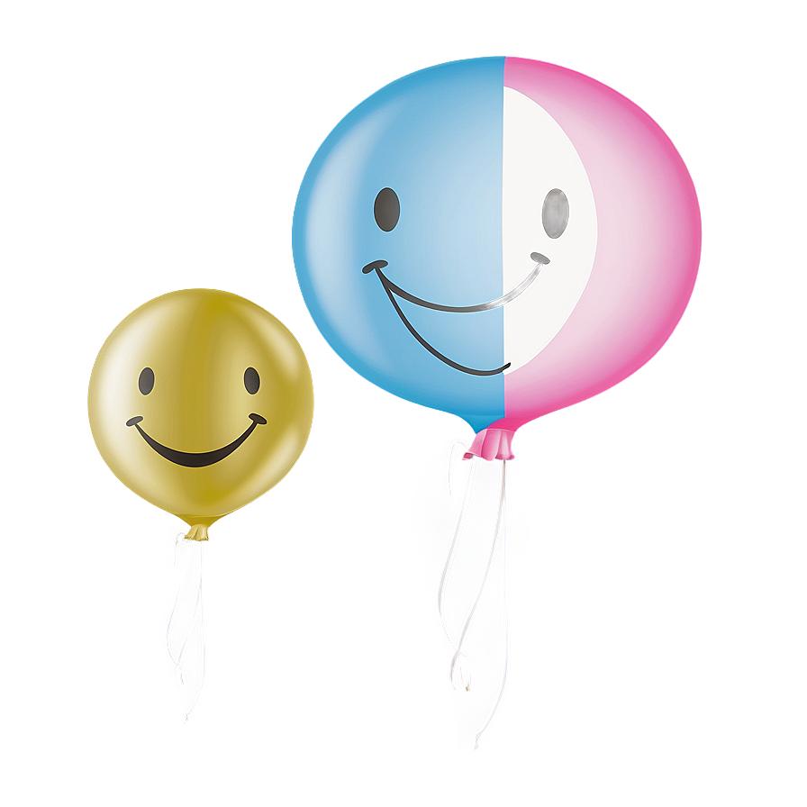 Smiley Balloon Art Png 1