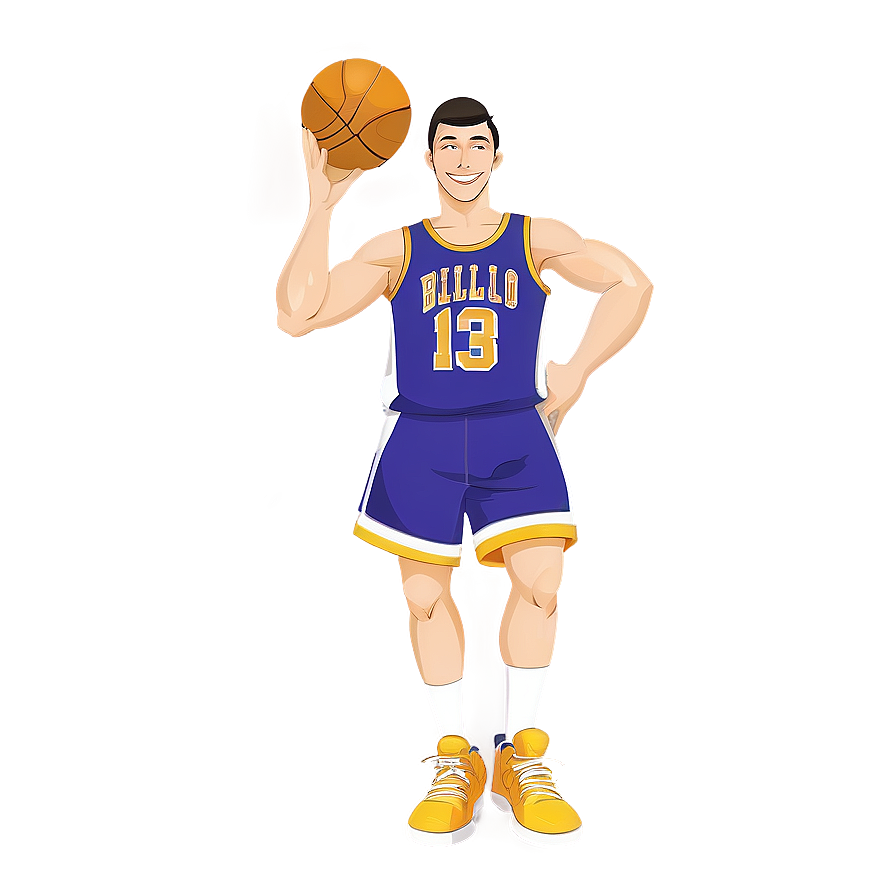 Smiling Basketball Cartoon Png Pyl